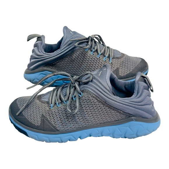Jordan Flight Flex Trainer 2 Running Shoes Gray Blue Mens Size 7 - Picture 1 of 9